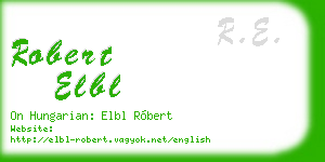 robert elbl business card